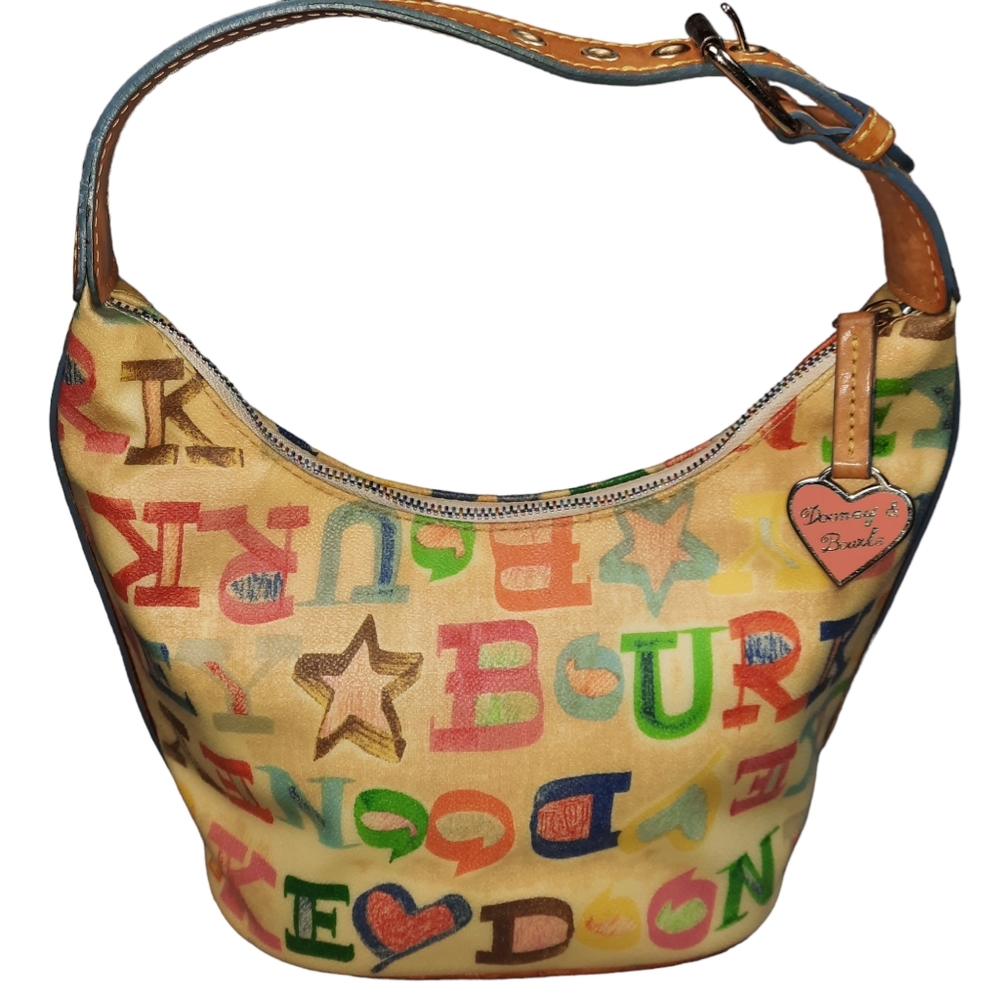 Dooney & Bourke Multicolor Letter Print Bag